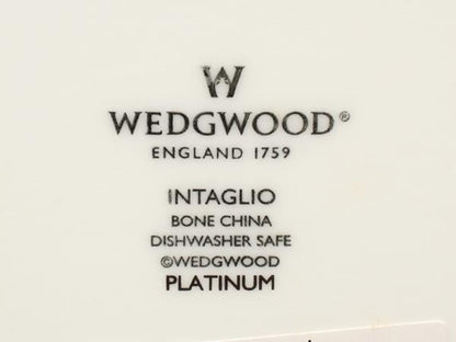 WEDGWOOD ダイヤディッシュ 皿 22cm インタグリオ プラチナ ウエッジウッド