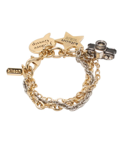 キットソン ブレスレット 2連 チャーム カメラモチーフ レディース kitson