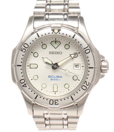 SEIKO 腕時計 ダイバーズ クオーツ ホワイト 7N35-6000 レディース メンズ セイコー