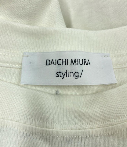 美品 スタイリング ワイドスリーブクルーネックプリント半袖Tシャツ xDAICHI MIURA レディース SIZE F styling