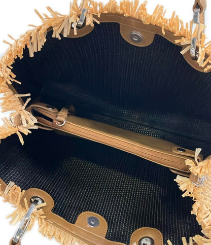 Emporio Armani 2WAY ハンドバッグ ショルダーバッグ 斜め掛け かごバッグ レディース エンポリオ・アルマーニ