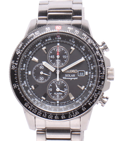 SEIKO 腕時計 プロスペックス PROSPEX ソーラー ブラック V172-0AC0 メンズ セイコー