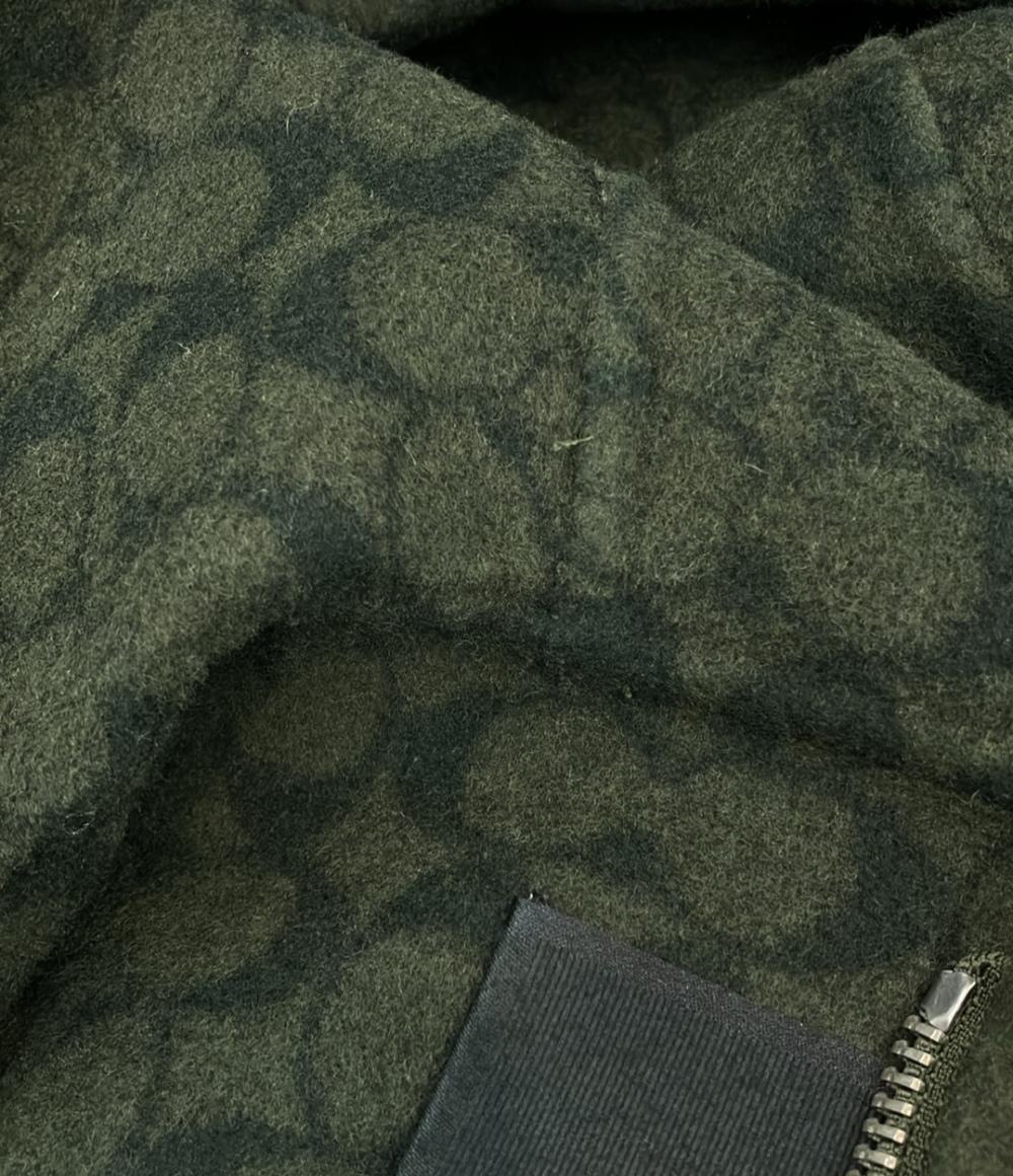 COACH ウールケープ ジップアップ シグネチャー CL278 レディース SIZE XS コーチ