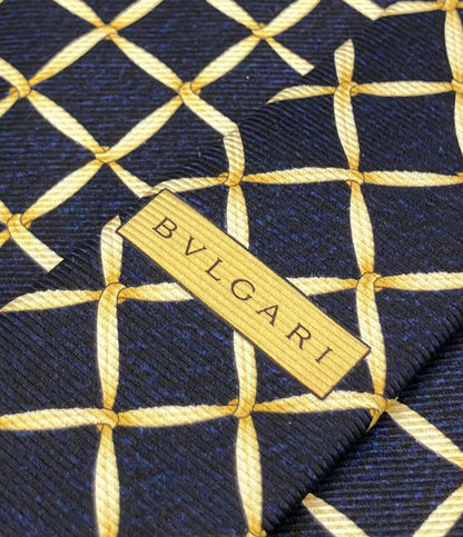 美品 BVLGARI ネクタイ シルク100% メンズ ブルガリ