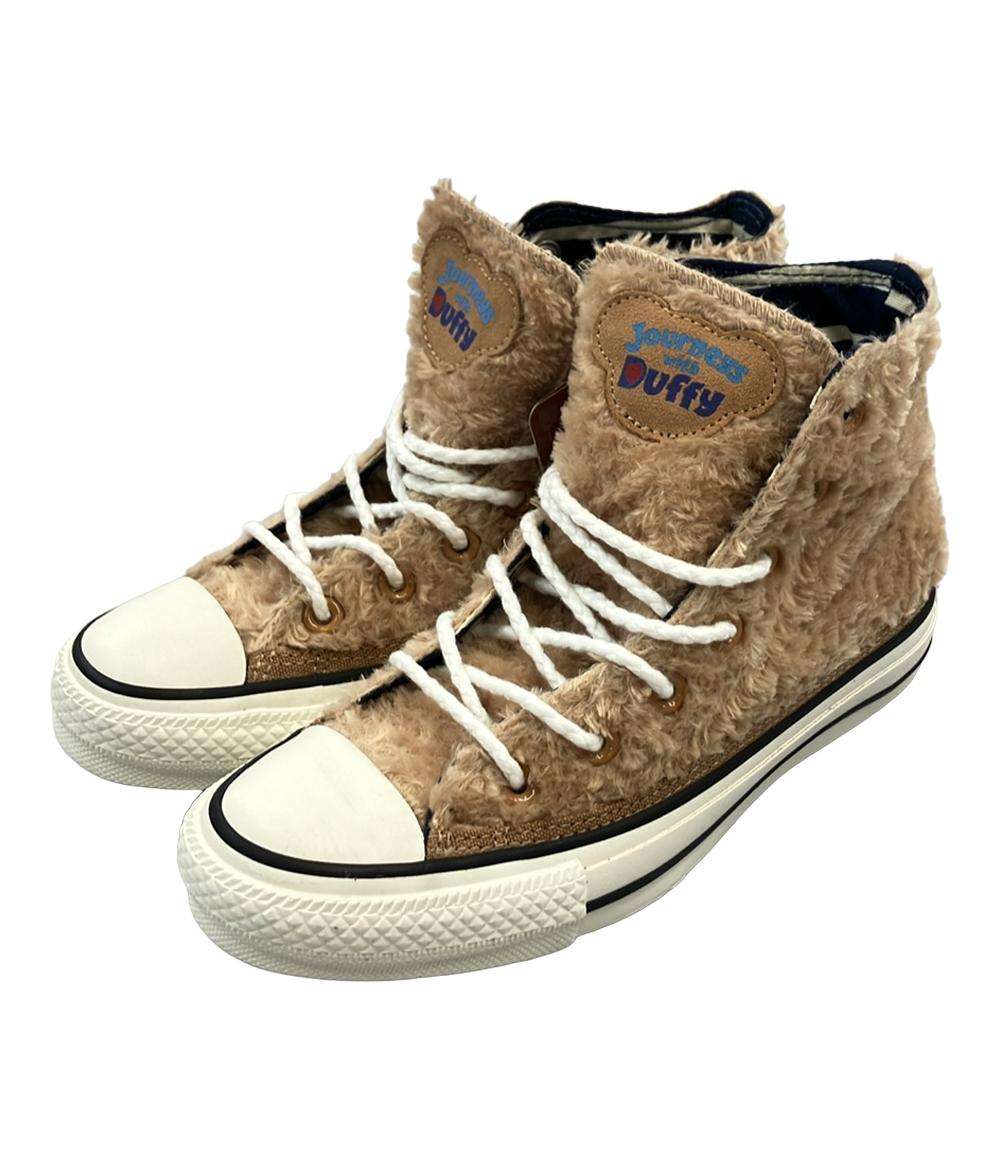 美品 CONVERSE ハイカットスニーカー ×ディズニー ダッフィー レディース SIZE 22.5 (S) コンバース