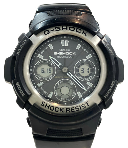 CASIO 腕時計 G-SHOCK ソーラー ブラック AWG-100 メンズ カシオ