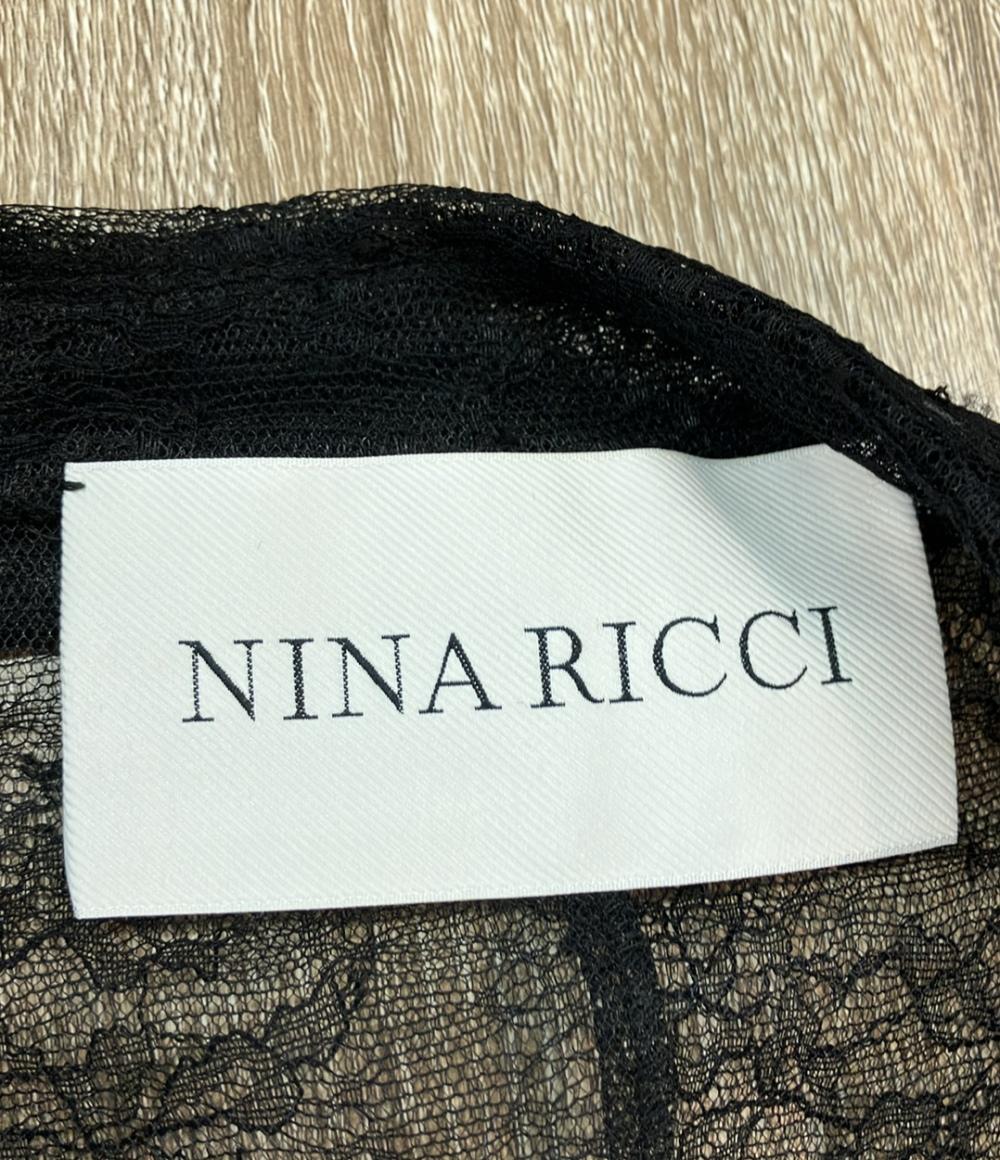 NINA RICCI テーラードジャケット レース ダブルブレスト 透け感 フロントボタン留め レディース SIZE 46 (L) ニナリッチ