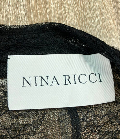 NINA RICCI テーラードジャケット レース ダブルブレスト 透け感 フロントボタン留め レディース SIZE 46 (L) ニナリッチ