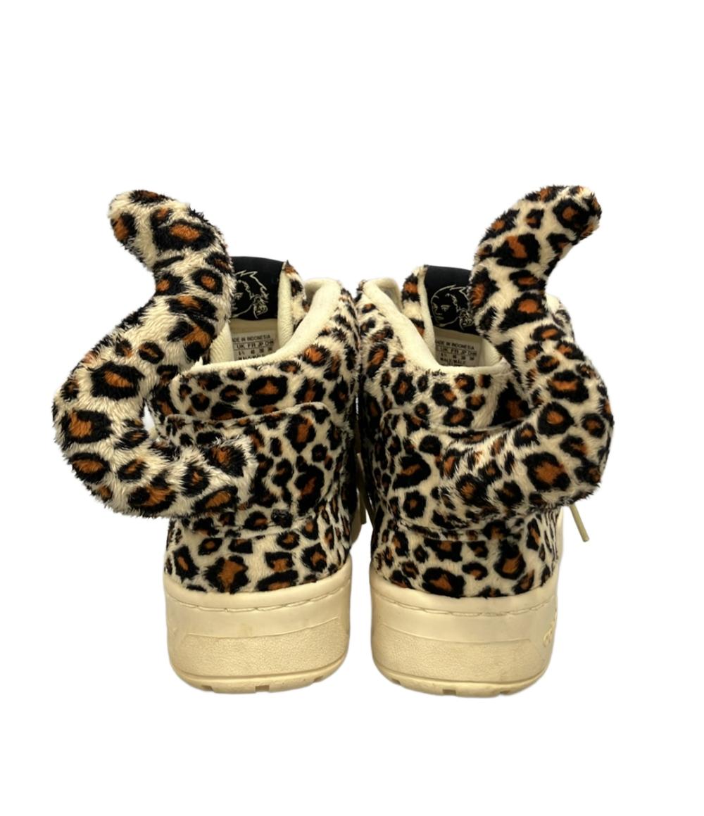 美品 adidas ハイカットスニーカー レオパード柄× Jeremy Scott レディース SIZE 25.0 アディダス