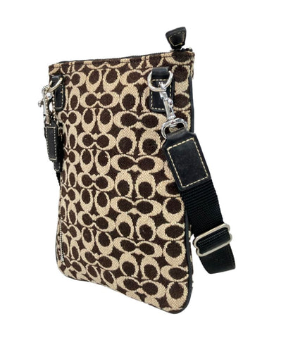 COACH ショルダーバッグ 斜め掛け ミニシグネチャー ウール レディース コーチ