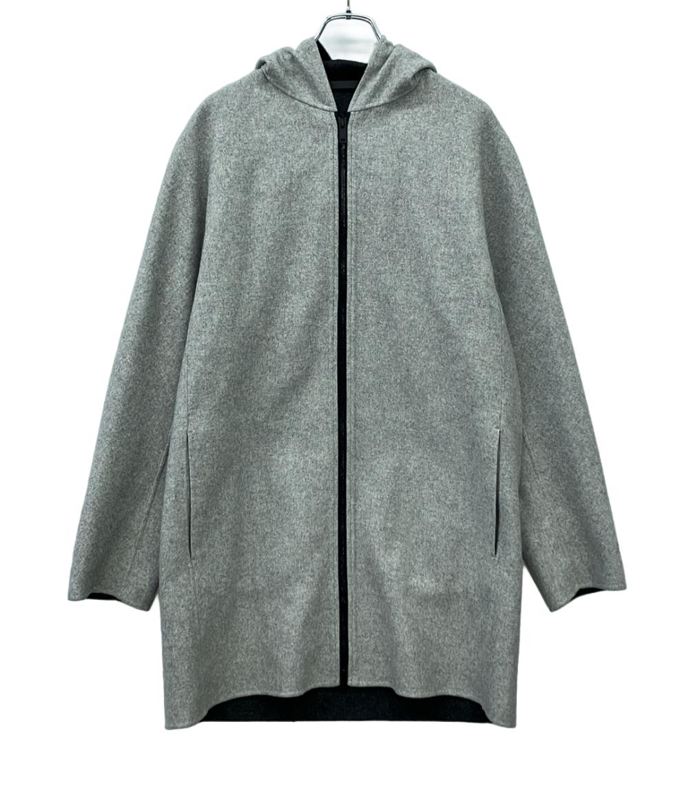 美品 セオリー フード付きロングコート メンズ SIZE L theory