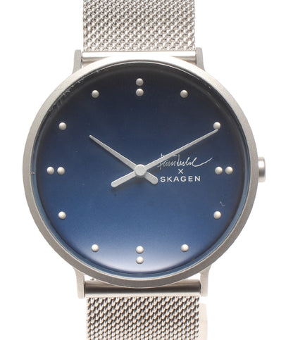 美品 SKAGEN 腕時計 フィン・ユール クオーツ ネイビー SKW6584 メンズ スカーゲン