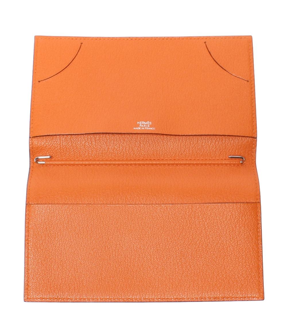 エルメス 手帳カバー □J刻印 シルバー金具 アジェンダGM ユニセックス HERMES