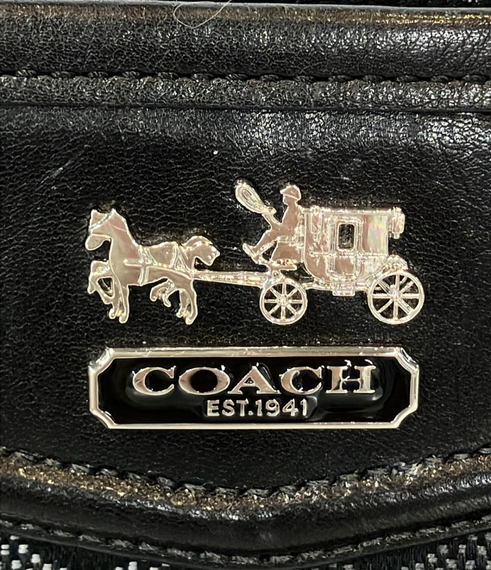 美品 COACH ハンドバッグ アクセサリーポーチ オプアート レディース コーチ