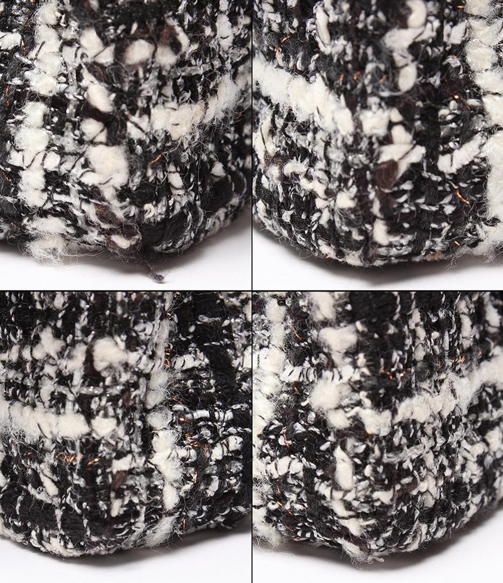 シャネル ショルダーバッグ ハンドバッグ 肩掛け ツイード ダブルチェーン ダブルフラップ シルバー金具 マトラッセ25 レディース CHANEL