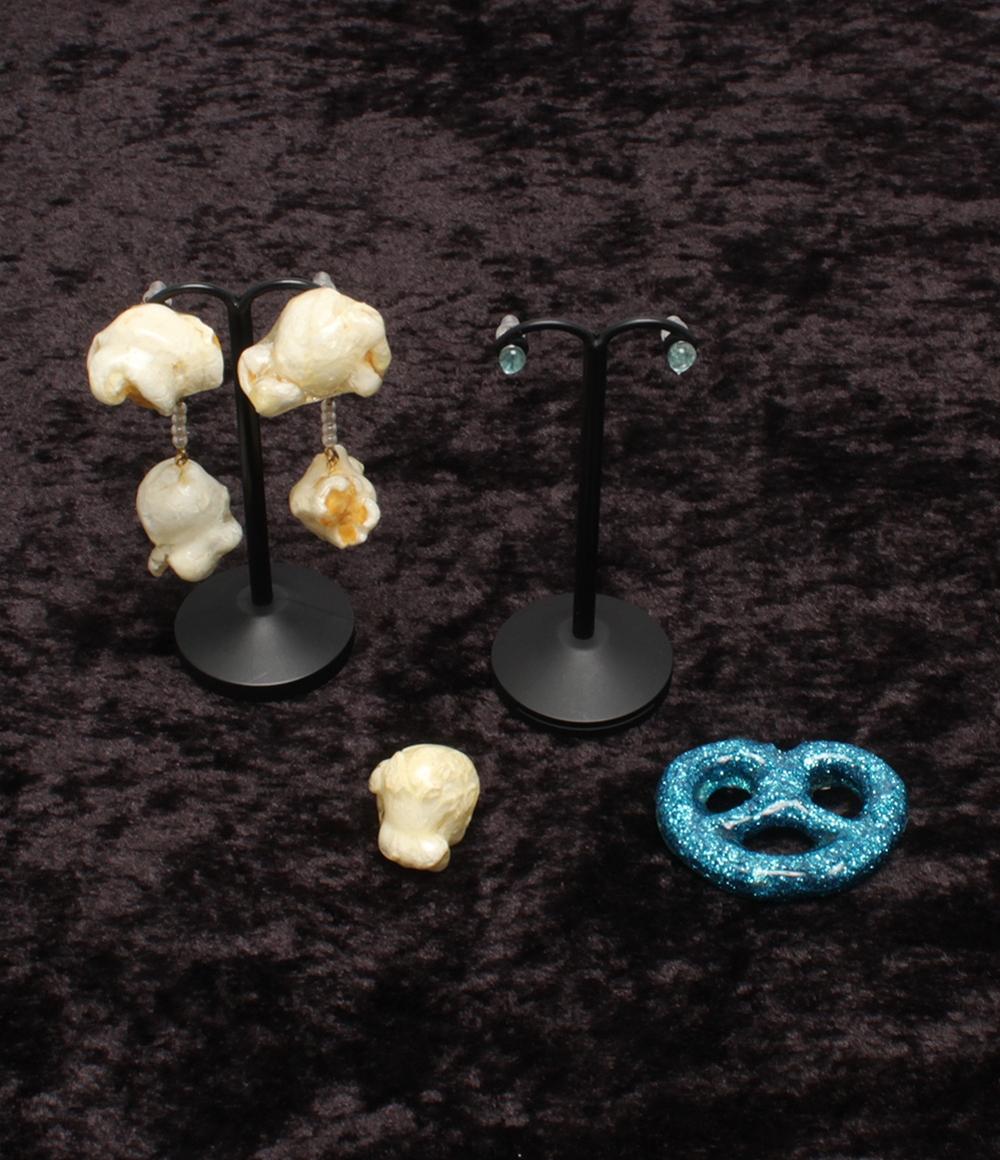 美品 ロタリパーカー ピアス ポップコーンモチーフ ブローチ ４点セット レディース ROTARI PARKER