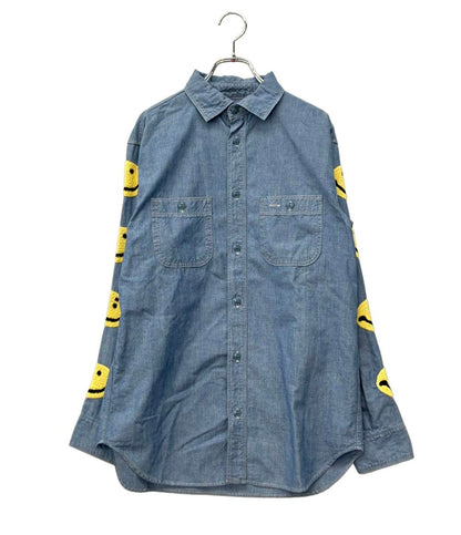 KAPITAL 長袖シャツ SMILE ワークシャツ EK-895 レディース SIZE M キャピタル