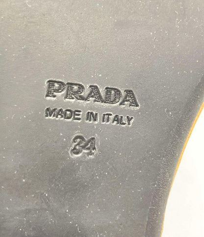 PRADA コルクサンダル スエード フラワーアップリケ レディース SIZE 34 21(cm) プラダ