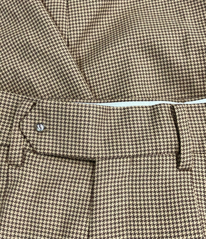 HYKE ハウンドトゥース バレルレッグ パンツ 13359 レディース SIZE S ハイク