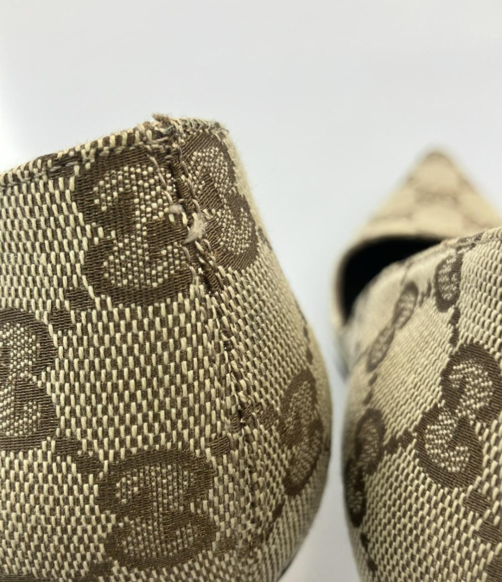 GUCCI パンプス GGキャンバス バンブーヒール レディース SIZE 36 C (23cm) グッチ