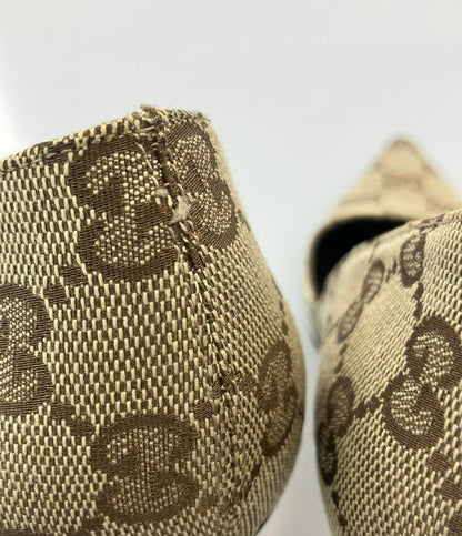 GUCCI パンプス GGキャンバス バンブーヒール レディース SIZE 36 C (23cm) グッチ