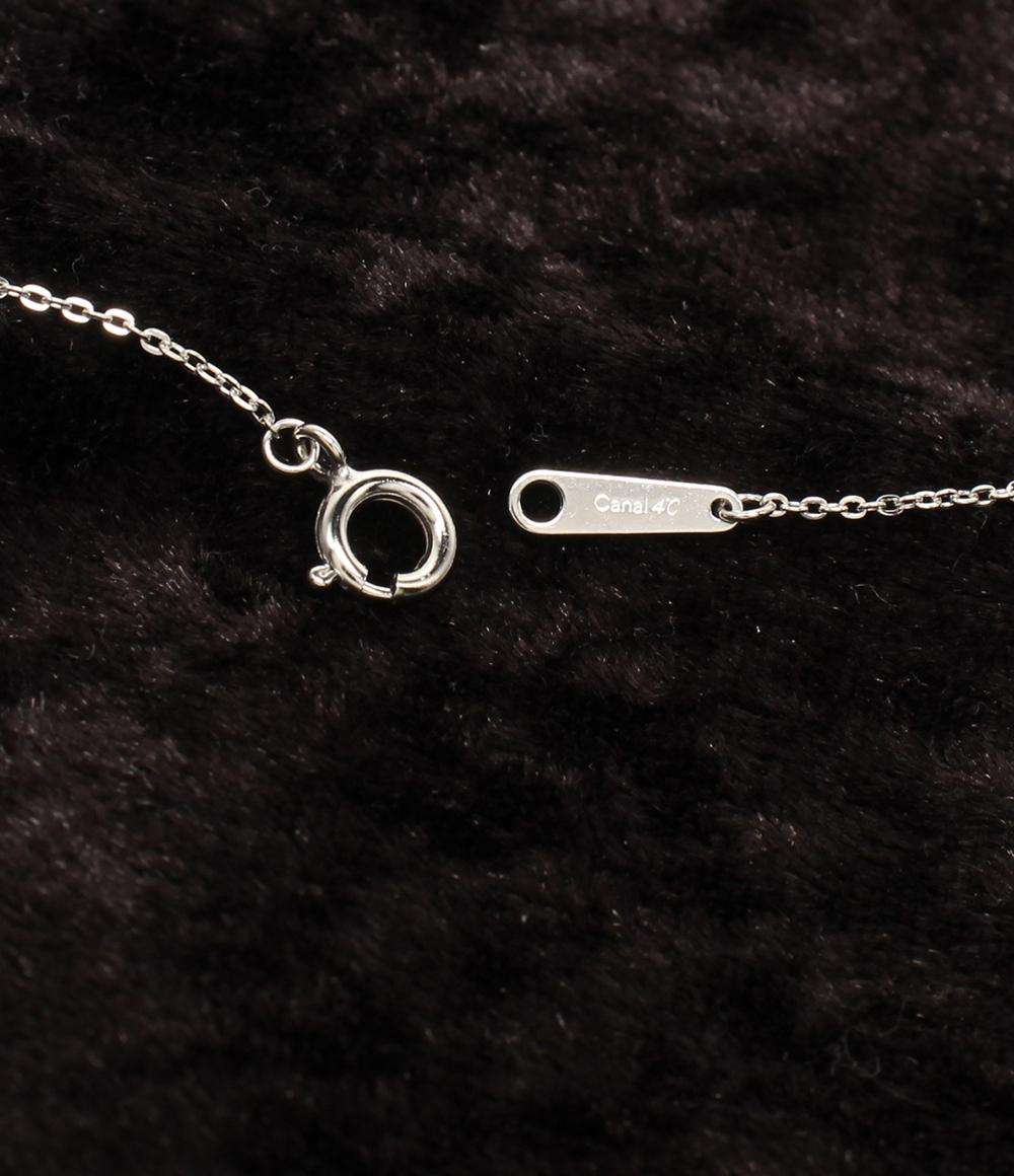 美品 カナルヨンドシー ネックレス SV ラインストーン 株主優待品 レディース canal4℃