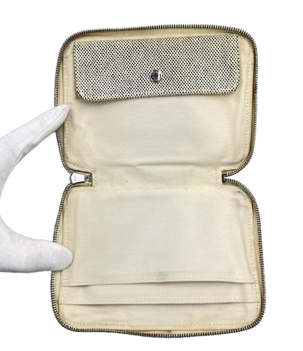 HERMES ラウンドファスナー二つ折り財布 シルバー金具 パースPM ニューフールトゥ レディース メンズ エルメス