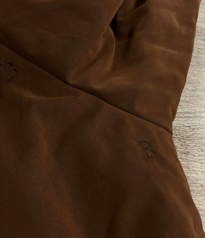 Burberrys 中綿コート 刺繍ロゴ フード付き インポート ブラウン FDA57-502-50 レディース SIZE 7AR (S) バーバリーズ