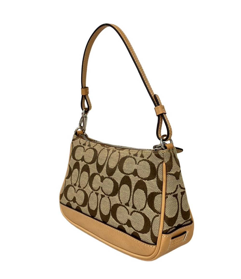 美品 COACH ハンドバッグ アクセサリーポーチ シグネチャー 6094 レディース コーチ