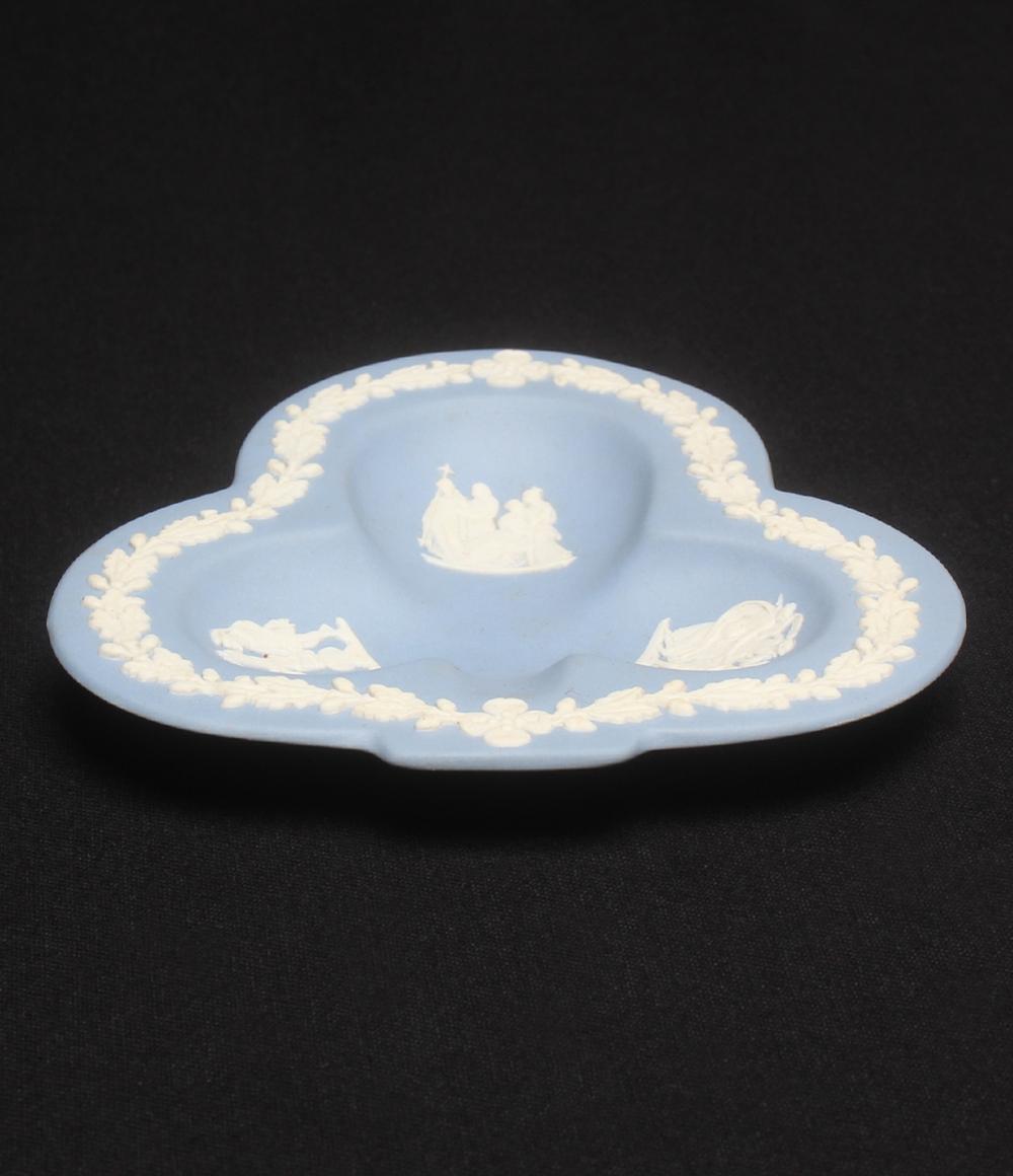 ウェッジウッド 小物入れ クローバー型 トレイ ジャスパー ブルー WEDGWOOD