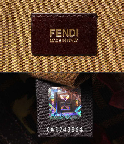FENDI ワンショルダーバッグ ハンドバッグ  肩掛け ズッカ ローズ シェフバッグ レディース フェンディ