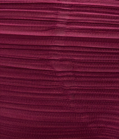 PLEATS PLEASE ノースリーブシャツ 変形 プリーツ ワインレッド PP83-JK581 レディース SIZE 3 (L) プリーツプリーズ