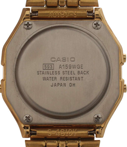 美品 CASIO 腕時計 クオーツ A159WGE レディース メンズ カシオ