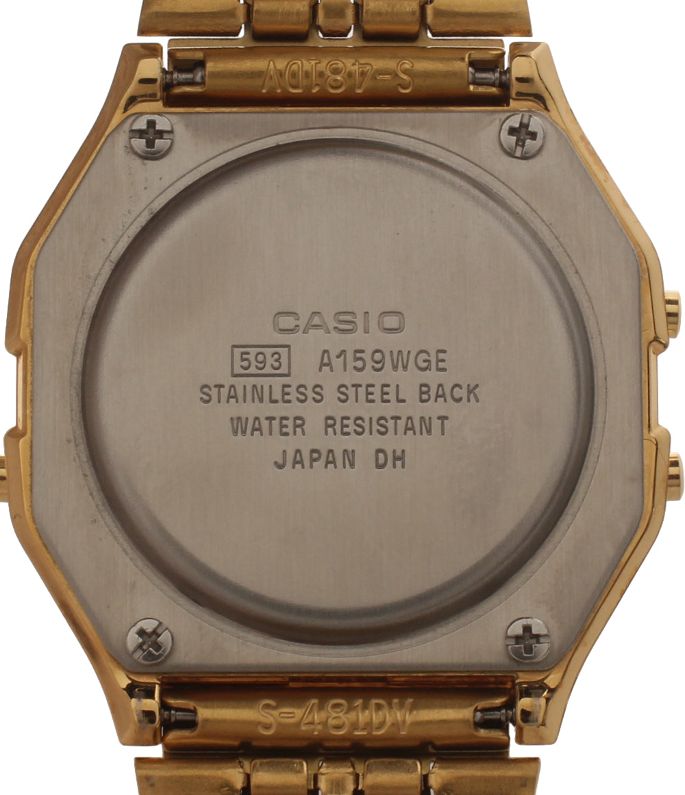 美品 CASIO 腕時計 クオーツ A159WGE レディース メンズ カシオ