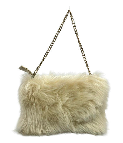 美品 EPOCA ハンドバッグ カラーフェイクファークラッチバッグ 2WAY レディース エポカ