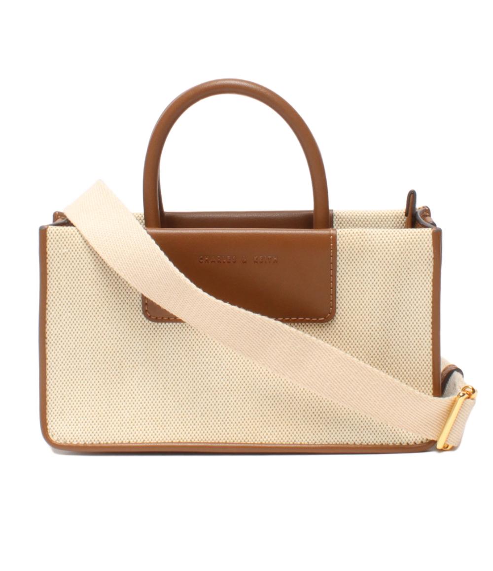 美品 チャールズ＆キース ２wayハンドバッグ ショルダーバッグ 斜め掛け レディース CHARLES＆KEITH