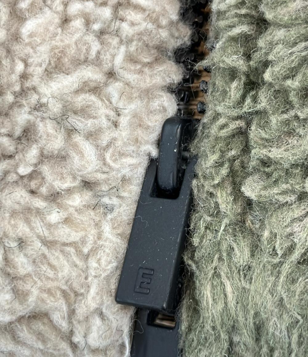 ESSENTIALS フリースジャケット カモフラ ボア メンズ SIZE L エッセンシャルズ