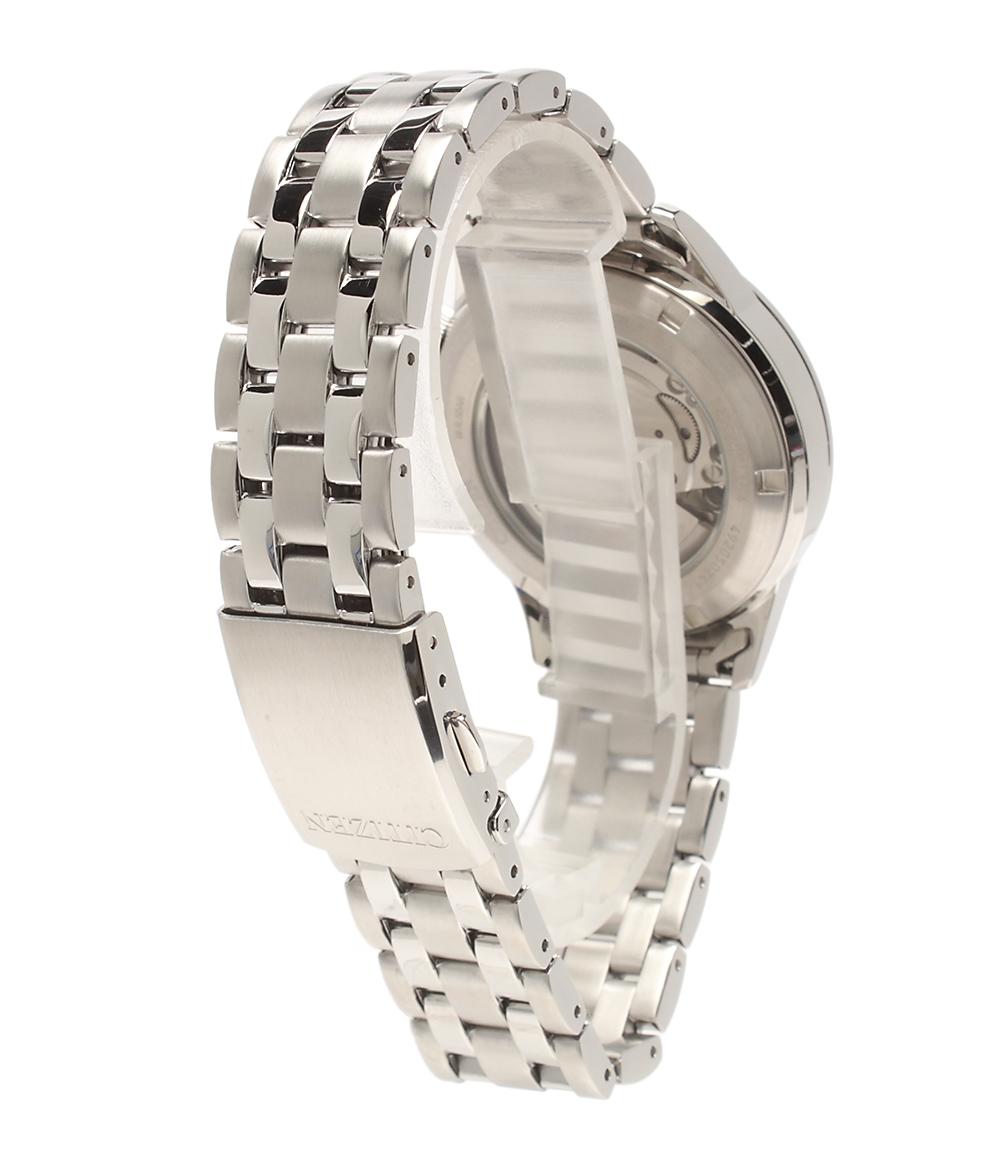 美品 CITIZEN 腕時計 自動巻き ネイビー 8229-003MT04 メンズ シチズン