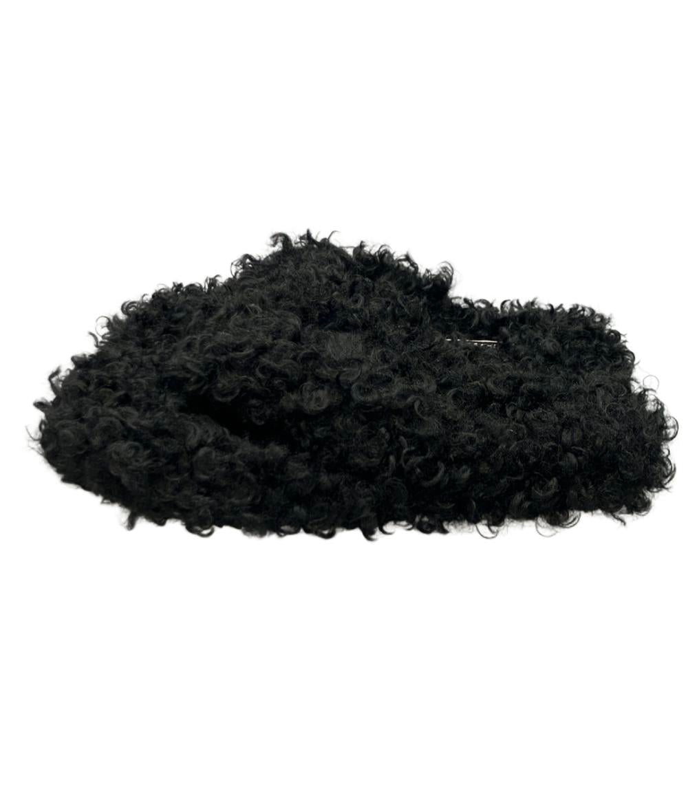 美品 MICHAEL KORS フェイクファートングサンダル 40F4ANFAID レディース SIZE 6 (23cm) マイケルコース