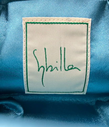 美品 Sybilla ミニハンドバッグ ミニショルダーバッグ 2WAY 斜め掛け がま口 レディース シビラ
