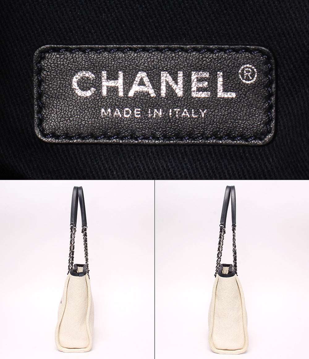 CHANEL トートバッグ チェーントートバッグ ショルダーバッグ 肩掛け シルバー金具 23番台 ドーヴィル PM レディース シャネル