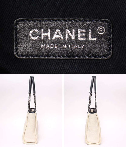 CHANEL トートバッグ チェーントートバッグ ショルダーバッグ 肩掛け シルバー金具 23番台 ドーヴィル PM レディース シャネル
