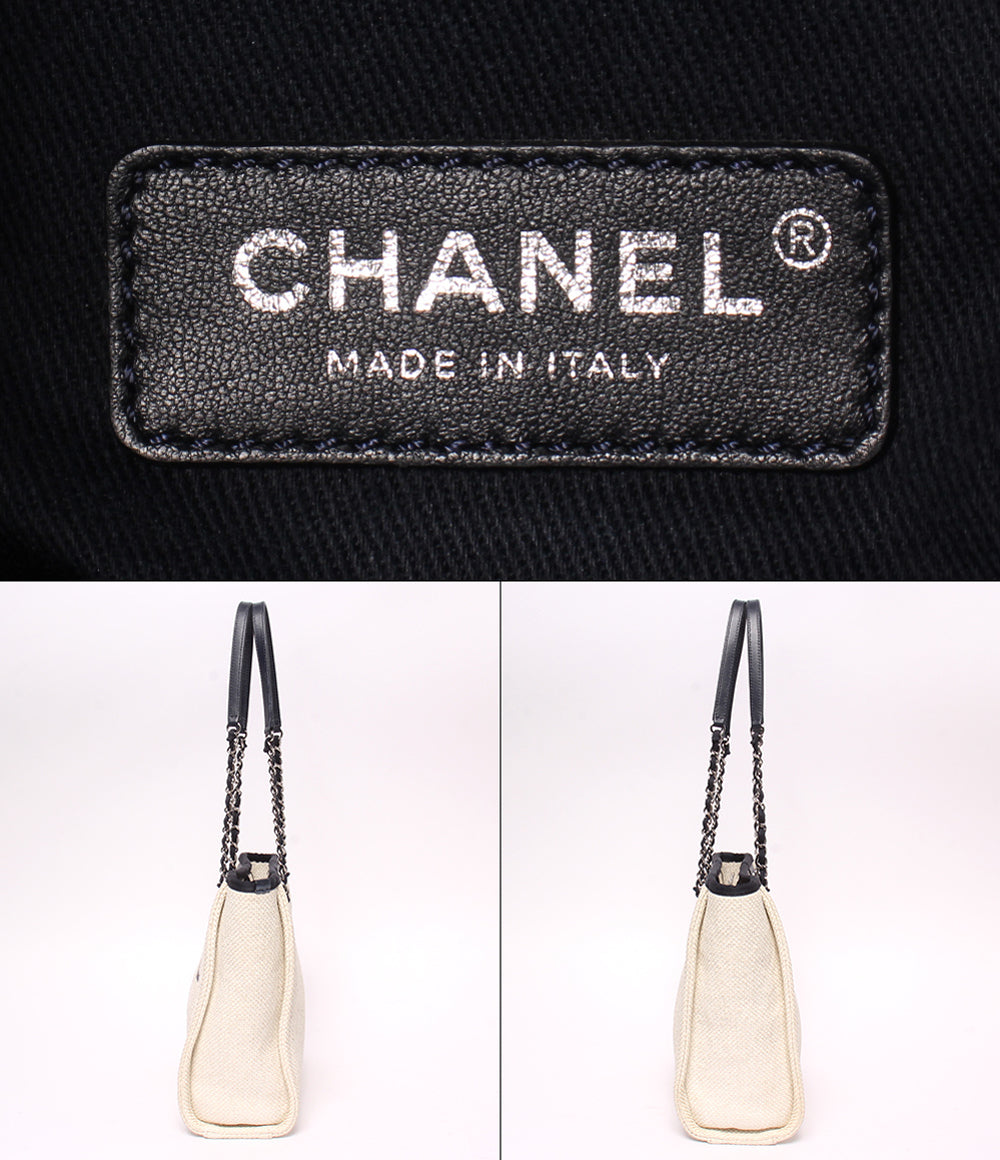 CHANEL トートバッグ チェーントートバッグ ショルダーバッグ 肩掛け シルバー金具 23番台 ドーヴィル PM レディース シャネル