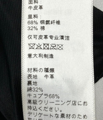 セリーヌ カーフスキン レザー ダブルライダースジャケット レディース SIZE 36 (S) CELINE