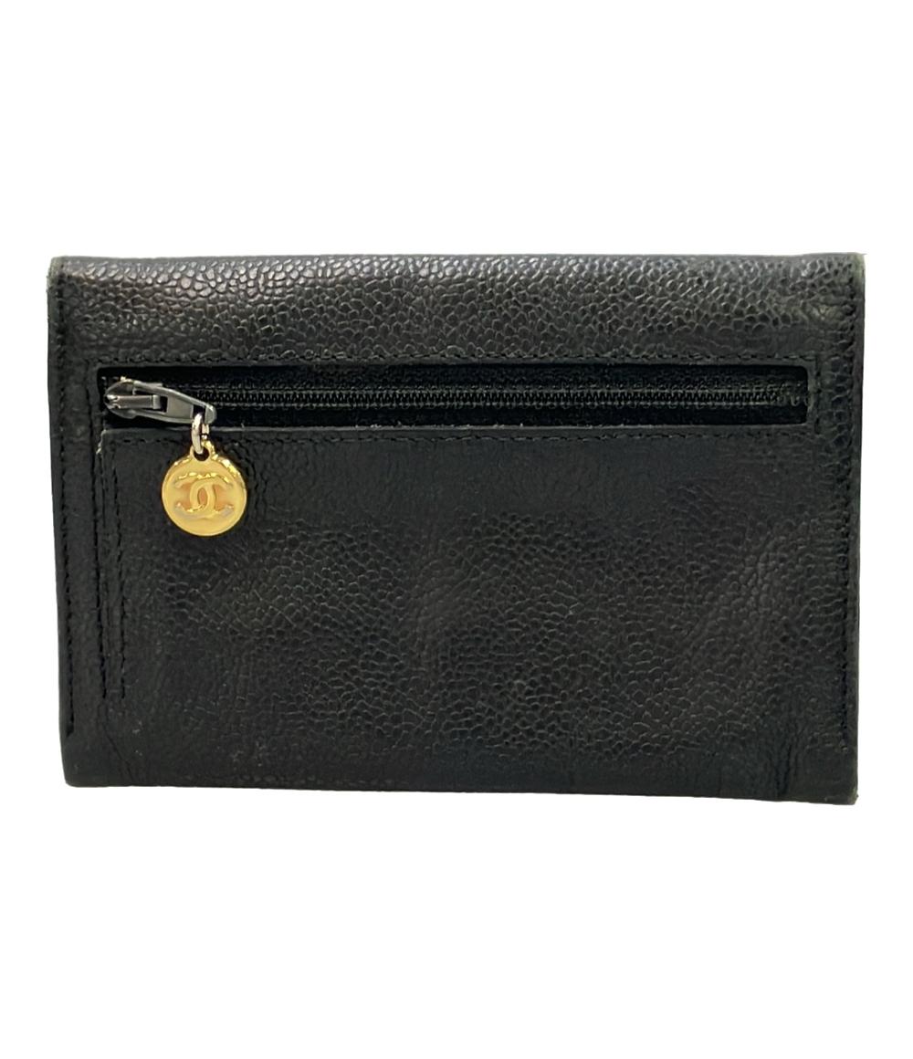 CHANEL 財布 ゴールド金具 キャビアスキン レディース シャネル