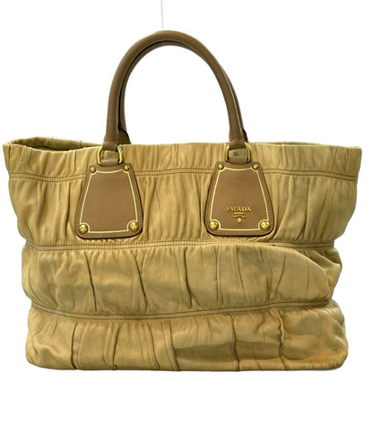 PRADA ハンドバッグ トートバッグ ギャザー レディース プラダ