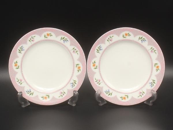 美品 ティファニー プレート 皿 2点セット 18cm ブーケ TIFFANY&Co.