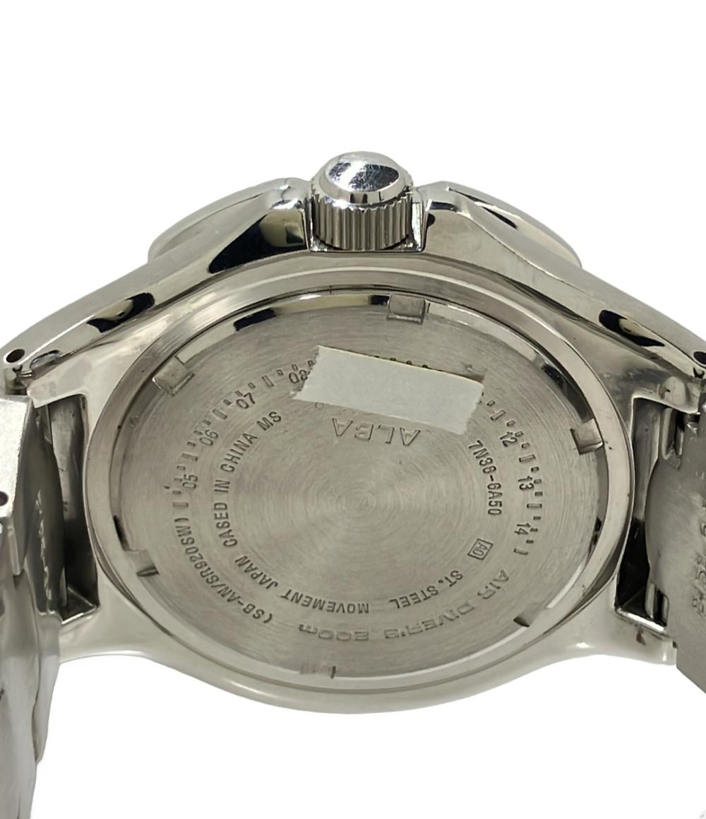 SEIKO 腕時計 アクアギア ALBA アルバ クオーツ シルバー 7N36-6A50 メンズ セイコー