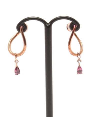 4℃ イヤリング SV SV925 ロードライトガーネット レディース ヨンドシー