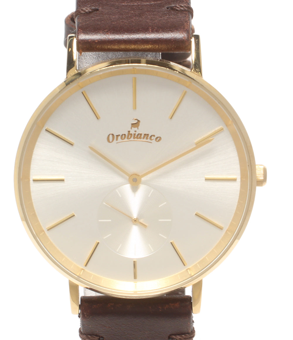Orobianco 腕時計 タイムオラ センプリチタス クオーツ シルバー OR-0061N メンズ オロビアンコ